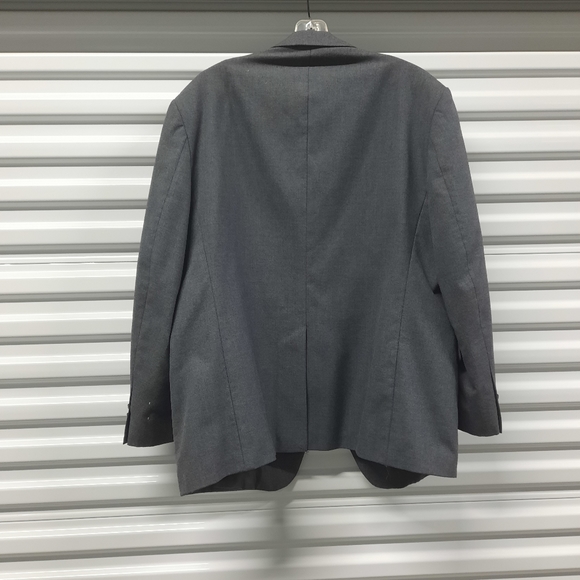 Vintage Wall Street Mens Sport Coat Suit Blazer Size 46R Gray - Picture 2 of 10